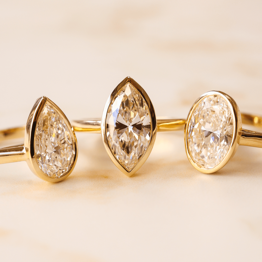 Anillo de Compromiso Bezel - The Bright Club
