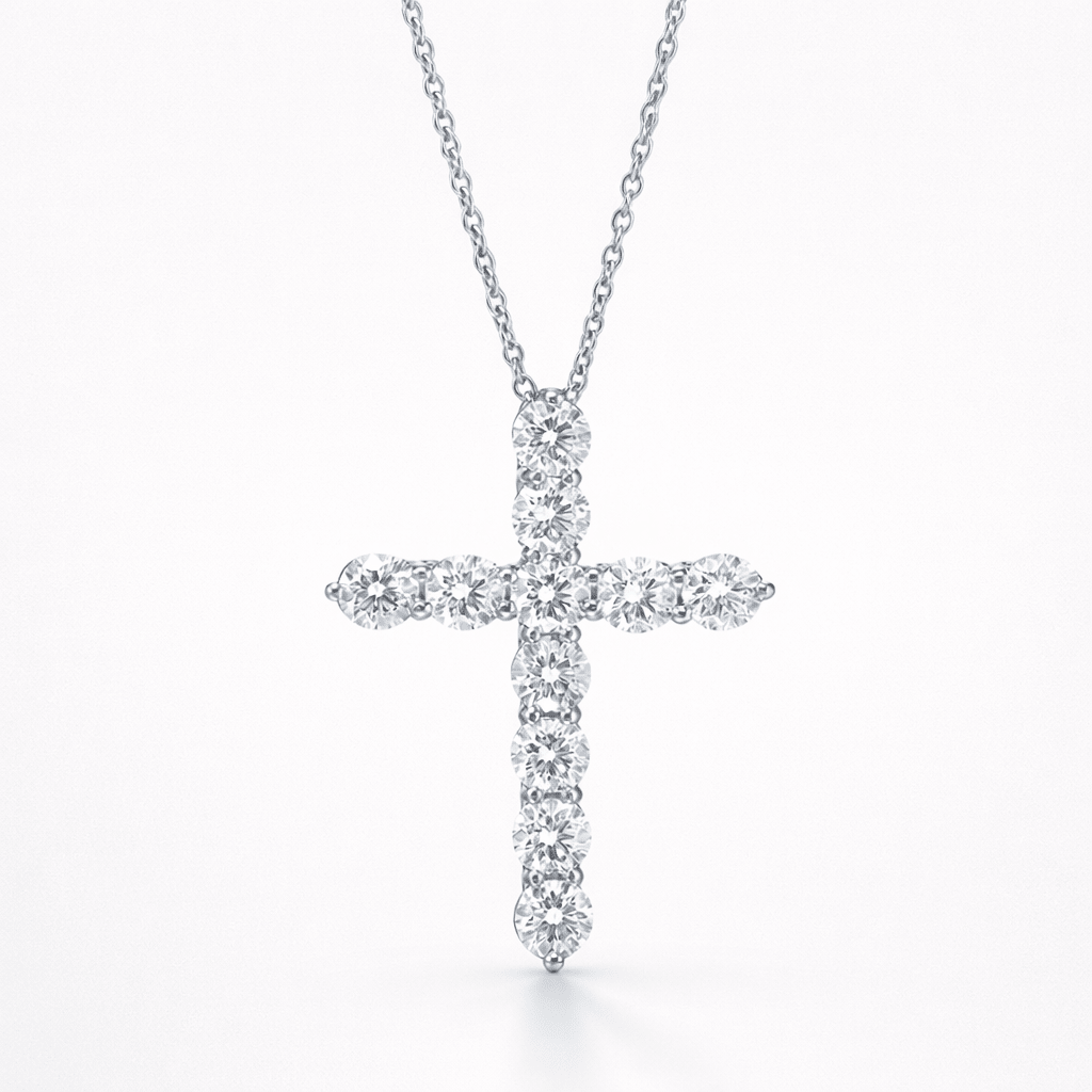 Colgante Cruz de Diamantes - The Bright Club