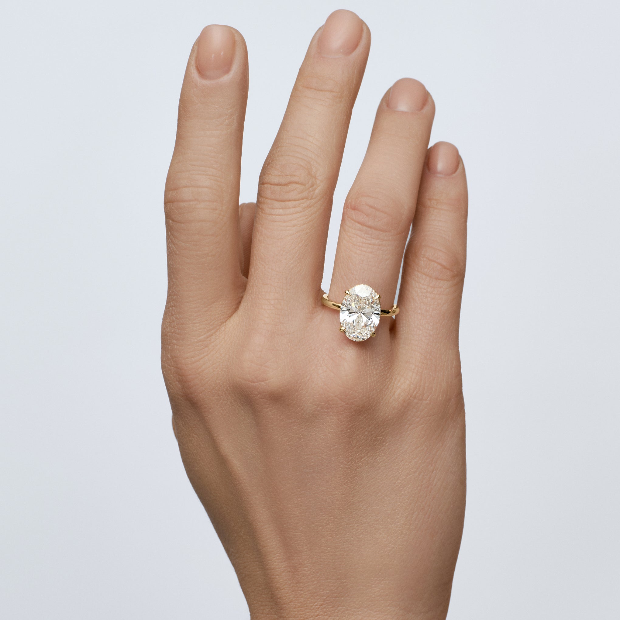 El diamante se muestra con 5.00cts