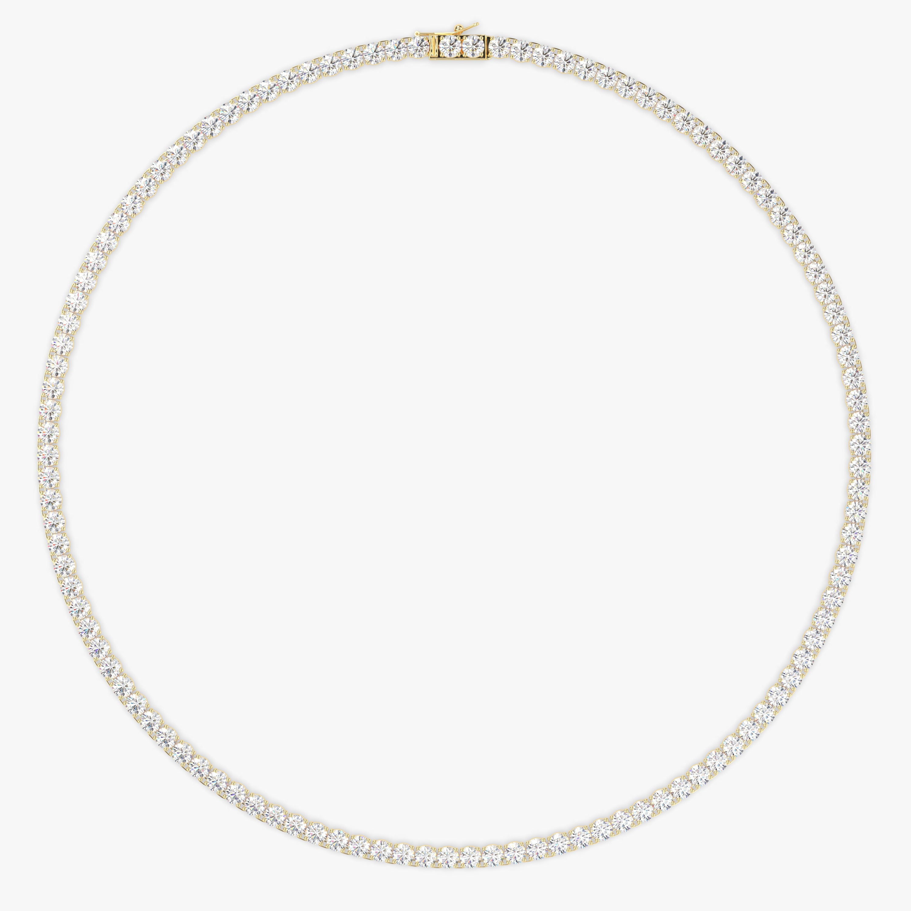 El collar se muestra con 18.00cts