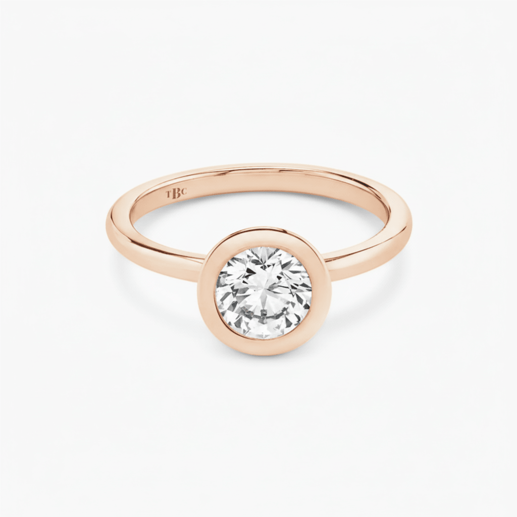 El diamante se muestra con 1.00cts