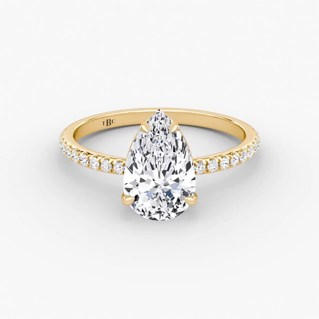 El diamante se muestra con 1.00cts