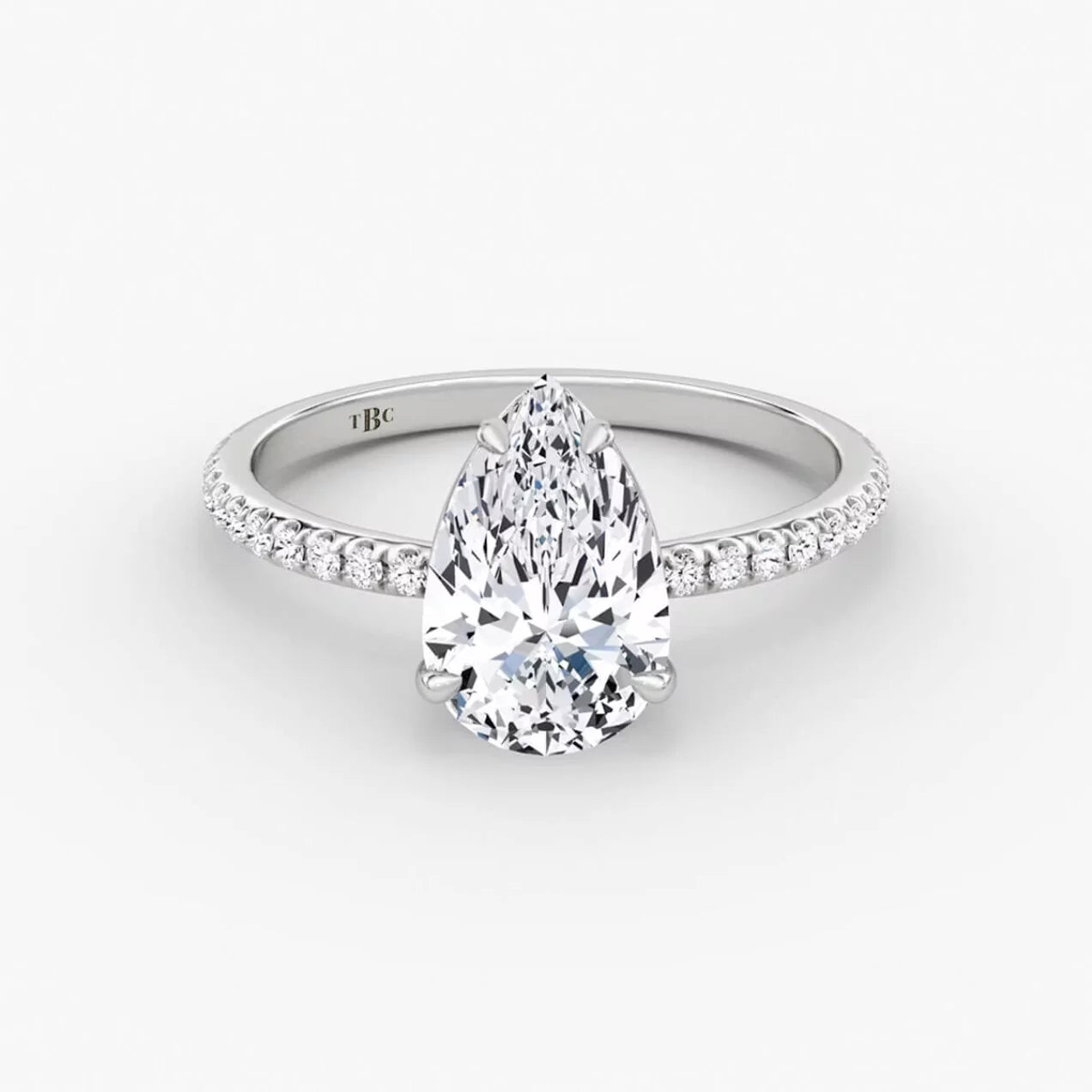 El diamante se muestra con 1.00cts