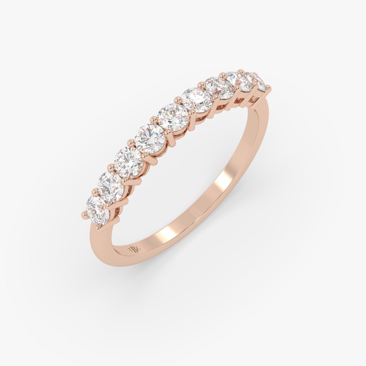El diamante se muestra con 1.00cts