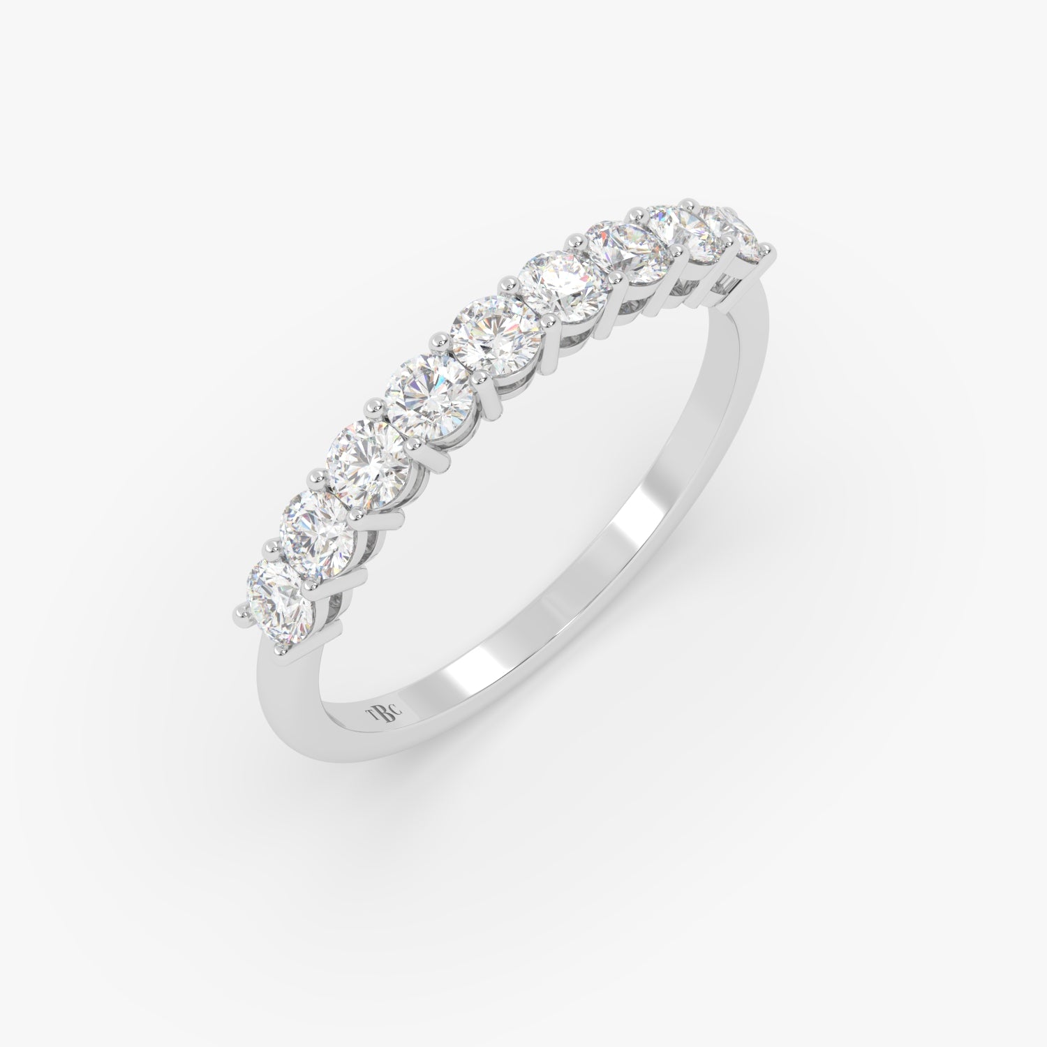El diamante se muestra con 1.00cts