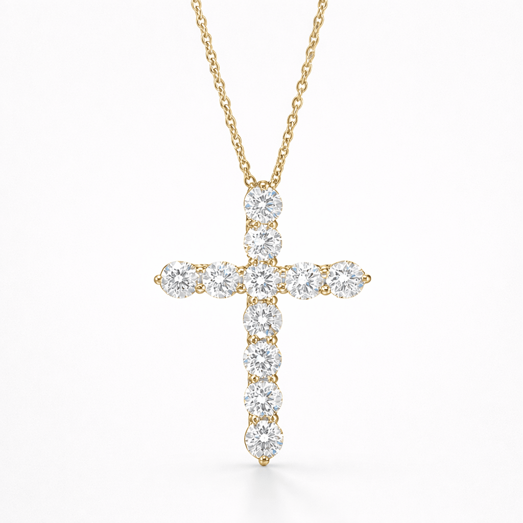 Colgante Cruz de Diamantes - The Bright Club