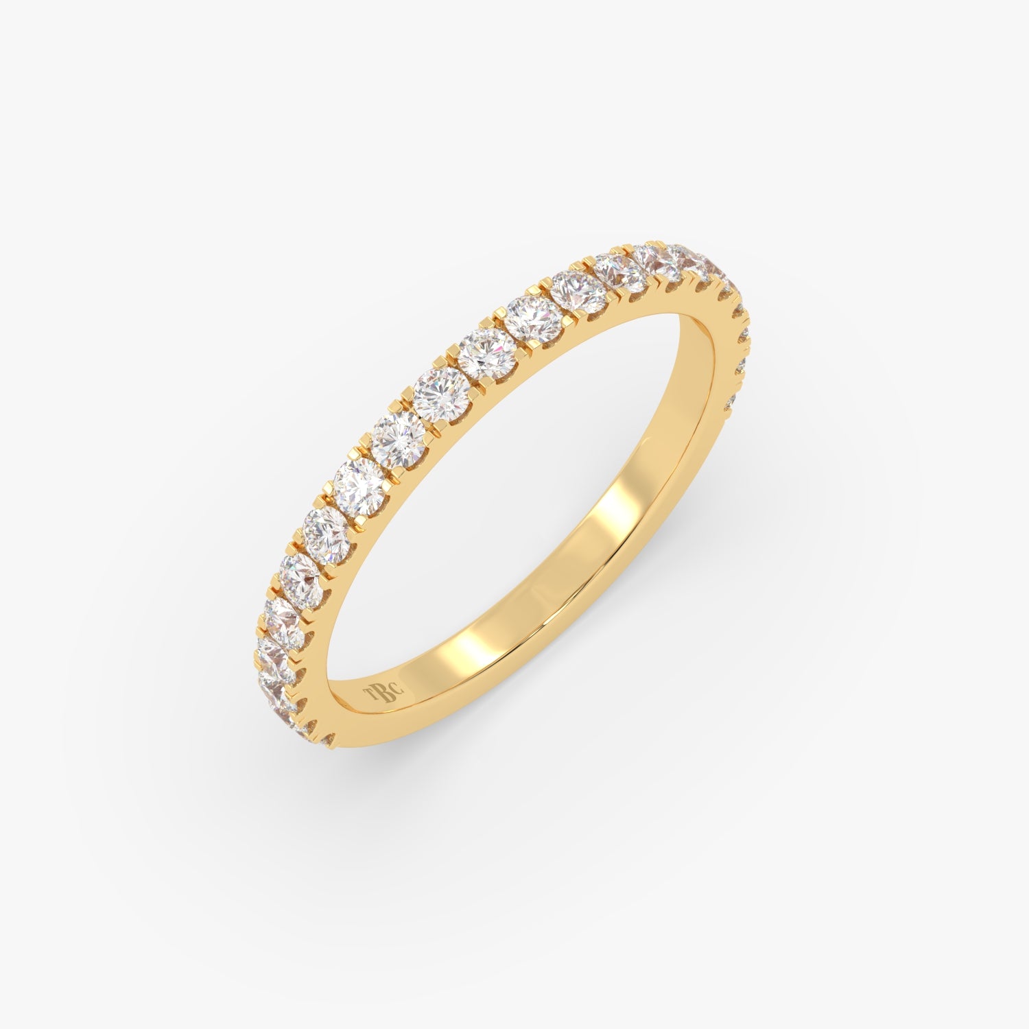 El diamante se muestra con 0.42cts