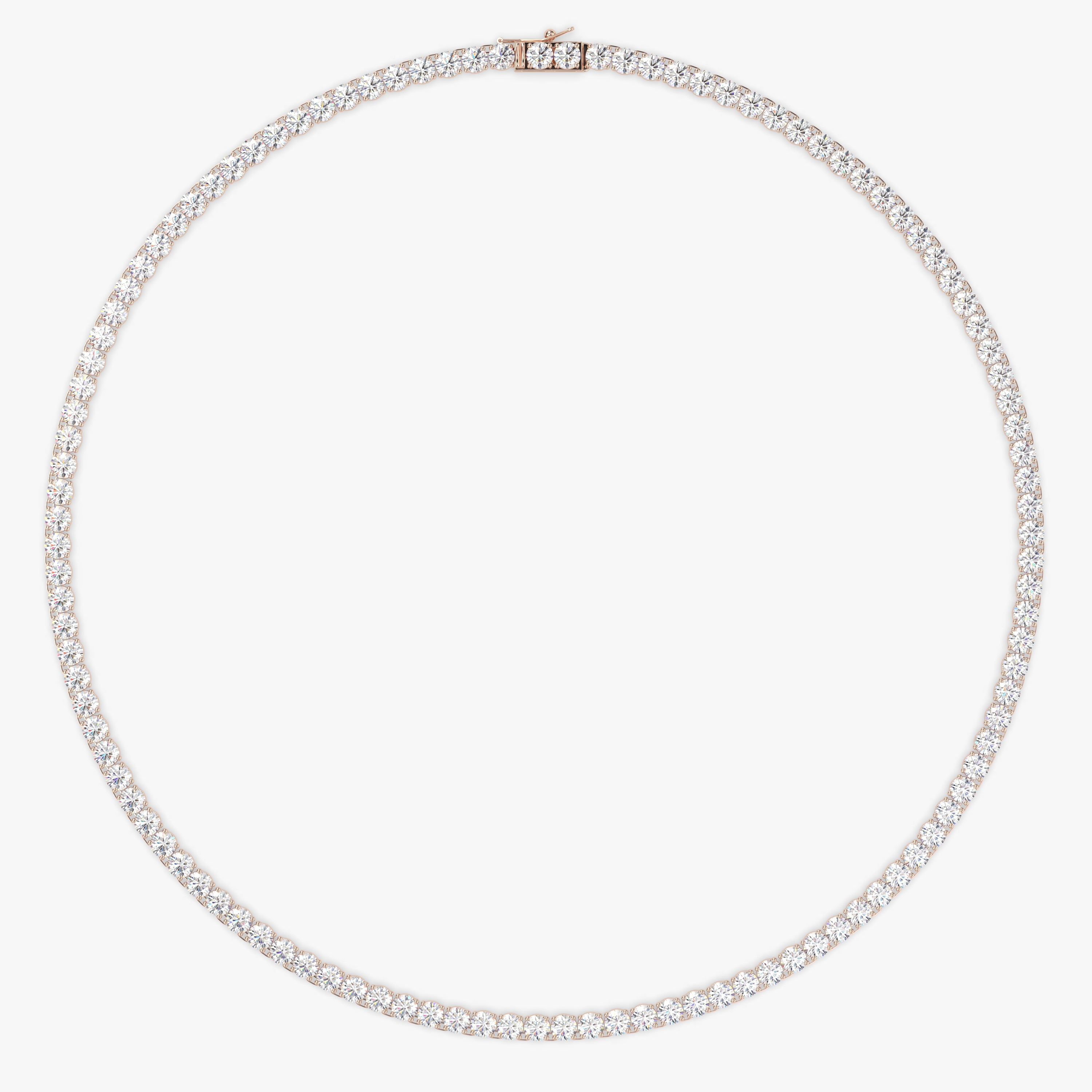 El collar se muestra con 18.00cts