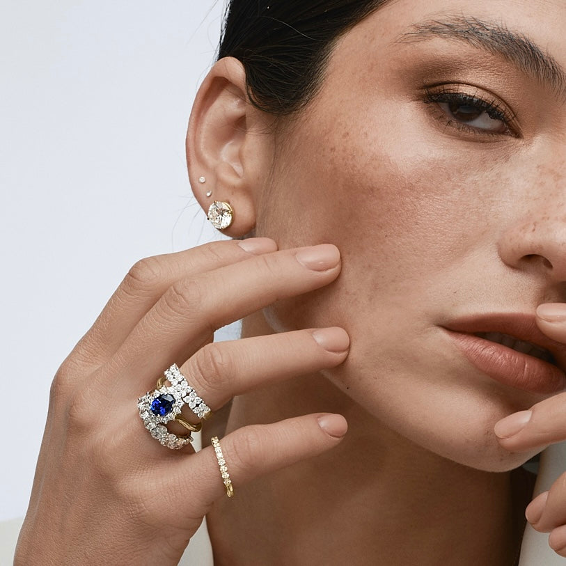 Anillo Zafiro Clásico