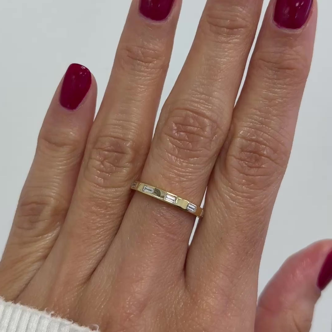 Baguette Diamond Band