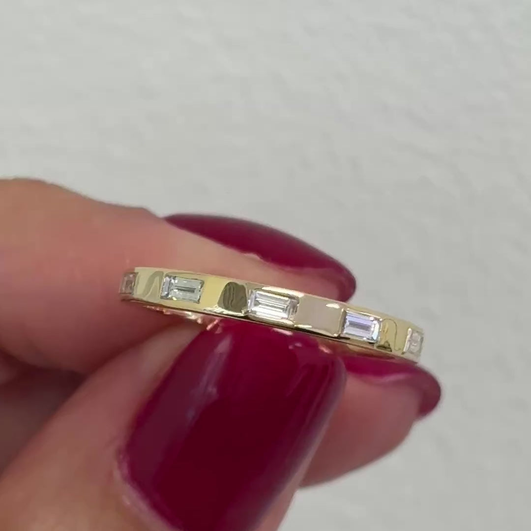 Baguette Diamond Band