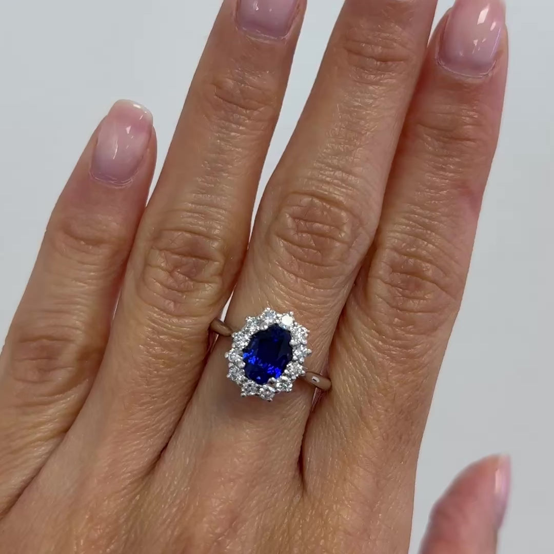 Anillo Zafiro Clásico